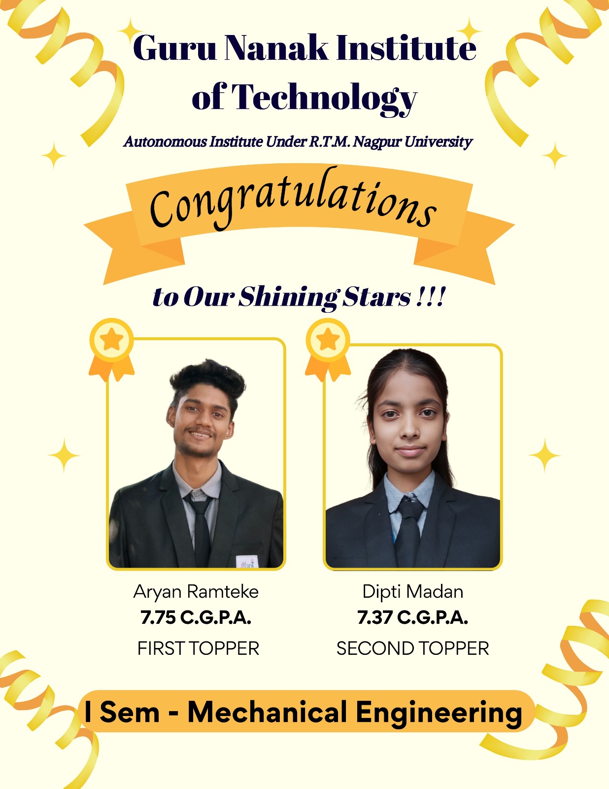 Mechanical Engineering Topper